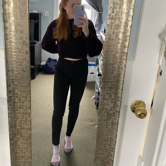 H&M black skinny jeggings - Picture 1 of 3